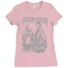 the walking dead tv show daryl and merle dixon brothers zombies Ladies Fitted T-Shirt