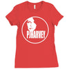 pj harvey singer retro Ladies Fitted T-Shirt