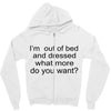 i'm oun of bed Zipper Hoodie
