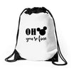 OH You Are so Fine Drawstring Bags