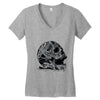celtic skull Women's V-Neck T-Shirt