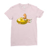 peanut inside Ladies Fitted T-Shirt
