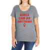 Girls Can Do Anything Ladies Curvy T-Shirt