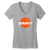 boy basketball Women's V-Neck T-Shirt