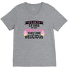 it' ok to stare at my cupcakes they are delicious V-Neck Tee