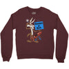 looney tunes genius at work Crewneck Sweatshirt