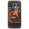 I Wear Peach For Uterine Cancer Awareness Samsung Galaxy S7 Edge