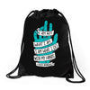 not what i am Drawstring Bags