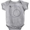 Outside Circle Baby Onesie