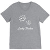 lucky fuers dice V-Neck Tee