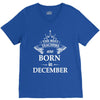 The best teachers are born in december V-Neck Tee