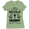 I Am One Blessed Grammy Ladies Fitted T-Shirt