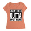 straight outta loot lake Women's Triblend Scoop T-shirt
