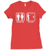 fishing   problem solved mens funny Ladies Fitted T-Shirt