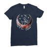 Space Skeleton Ladies Fitted T-Shirt