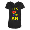gay pride parade lgbt lesbian gay bi trans queer pan light Maternity Scoop Neck T-shirt