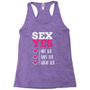 SEX YES HOT SEX SAFE SEX GREAT SEX Racerback Tank