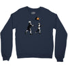 banksy kids play t.v. ball Crewneck Sweatshirt