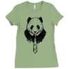 working panda Ladies Fitted T-Shirt