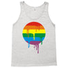 rainbow colored stripes dot running splashes Tank Top