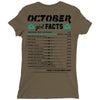 October Girl Facts Libra Ladies Fitted T-Shirt