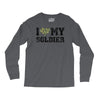 i love my soldier regular camouflage Long Sleeve Shirts