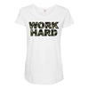 Work Hard Maternity Scoop Neck T-shirt