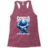 skinhead a way of life blue ideal birthday gift present. Racerback Tank