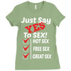Yes To Sex! Ladies Fitted T-Shirt
