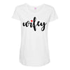 Wifey Maternity Scoop Neck T-shirt
