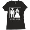 wedding funny game over Ladies Fitted T-Shirt