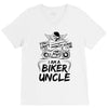 You Cant Scare Me I am Biker Uncle V-Neck Tee