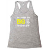 personalised i'm the big brother Racerback Tank