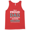 i'm a proud dad of freaking awesome welder Tank Top