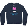 i love july especially the 4th Crewneck Sweatshirt