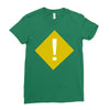 warning Ladies Fitted T-Shirt