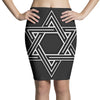 star blacked Pencil Skirts