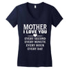I Love You Mother Women's V-Neck T-Shirt