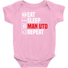 eat sleep manchester Baby Onesie