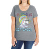 unicorns are born in september cute unicorn Ladies Curvy T-Shirt