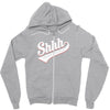 shhh nobody cares Zipper Hoodie