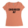 engaged af Women's Triblend Scoop T-shirt
