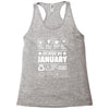 Born In January Racerback Tank