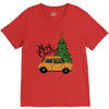 merry christmas car V-Neck Tee