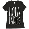 hola ladies   cool hip funny Ladies Fitted T-Shirt
