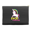 gay pride f#ck younicorn funny rude unicorn Accessory Pouches
