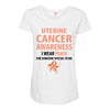 wear peach for uterine cancer Maternity Scoop Neck T-shirt
