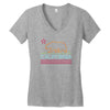 neon sign california Women's V-Neck T-Shirt