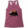 Bear Adventure With Roses Racerback Tank