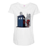 defacing the phonebox hoody Maternity Scoop Neck T-shirt